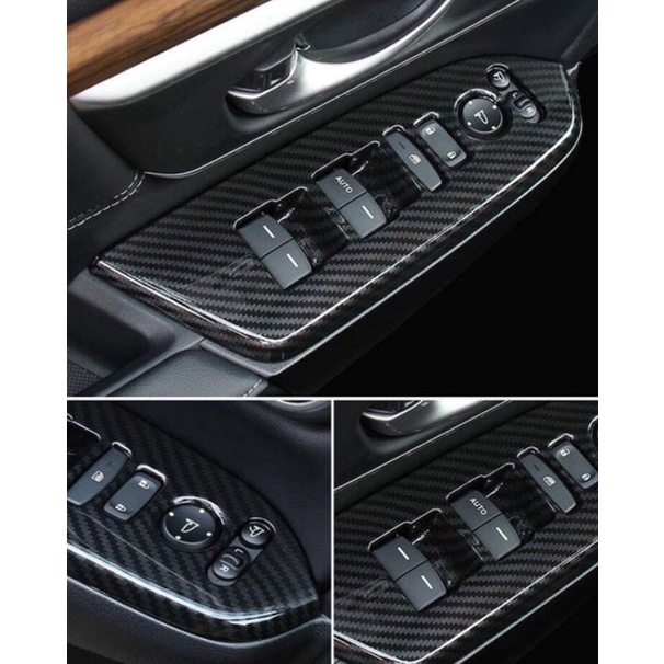 Ốp nội thất CARBON xe Honda CRV 2017- 2022 - Hàng nhựa ABS vân Cacbon cao cấp