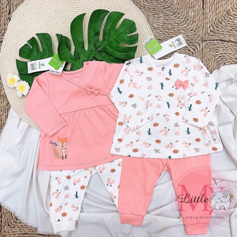 Bộ chữ A dài tay bé gái lullaby