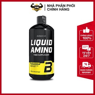 Protein Dạng Nước LIQUID AMINO BiotechUSA 1 Lít