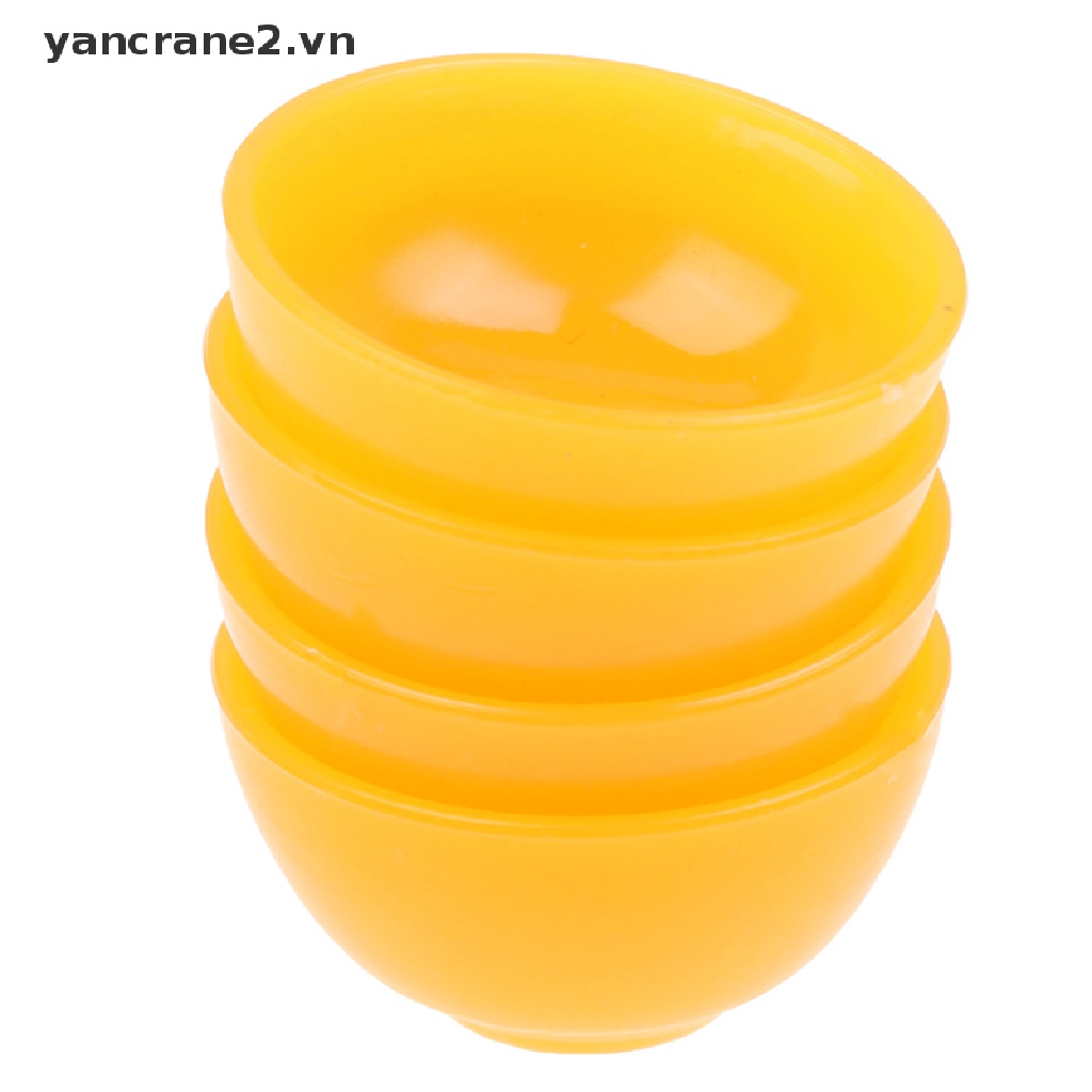 Bộ 4 Tô Chén Ăn Cơm Đồ Chơi Màu Sắc Trang Trí Nhà Búp Bê {yancrane2.vn}
