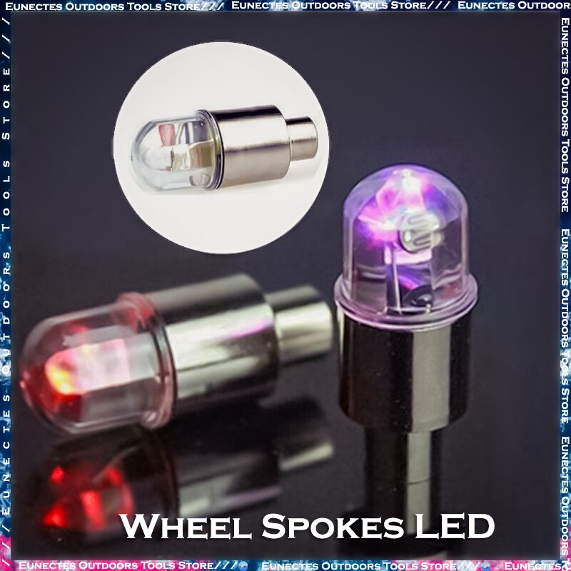 1 Đèn LED Gắn Van Bánh Xe Trang Trí