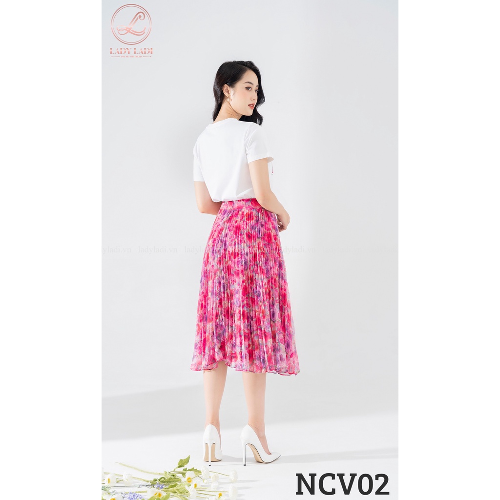 Áo phông áo thun cotton 100%, mềm mát, co giãn nhẹ, thấm hút mồ hôi LADYLADI họa tiết sắc nét giặt được bằng máy NA02