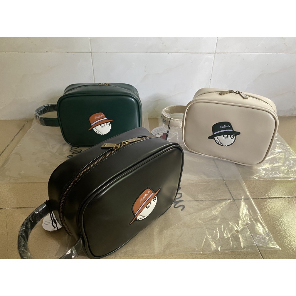 Túi Golf cầm tay da bóng cao cấp Malbon Hàn Quốc 2023