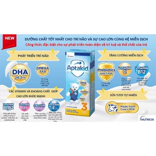 Sữa nước Aptakid 180ml ( lốc 3 hộp)