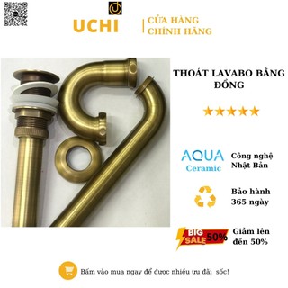 Bộ xả lavabo - thoát lavabo bằng đồng - xi phông - bộ xả - ruột gà - ống xả xi phông inox 304