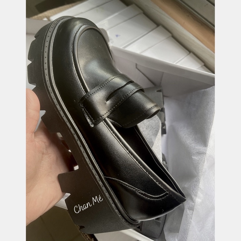 Giày Loafer đế cao 6cm  giày mũi tròn vintage Ulzzang Oxford Lolita nữ đế dày phong cách Anh Quốc Nhật Bản