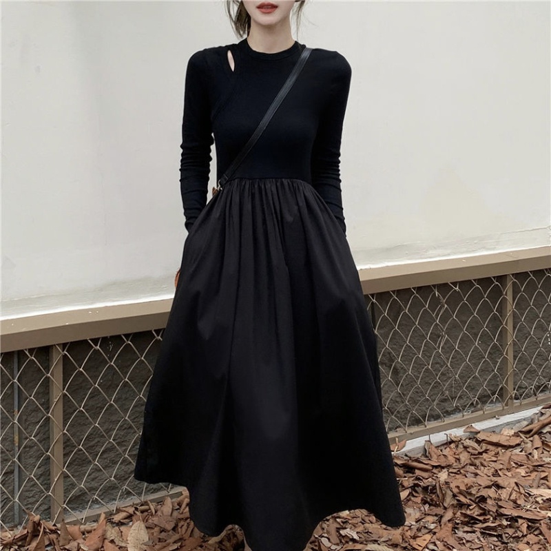 Đầm COZOKC dài tay phong cách Hàn Quốc sành điệu