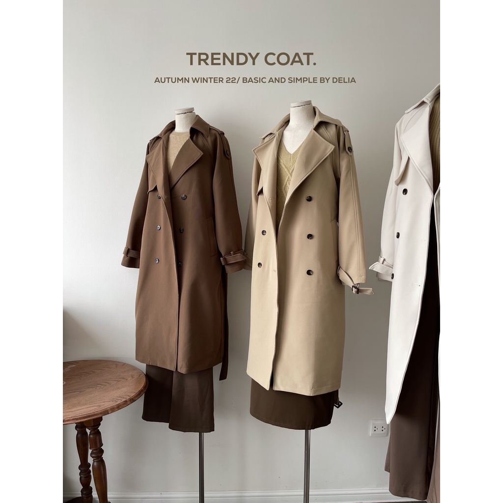 9913 ÁO MANGTO DÁNG DÀI 6 CÚC