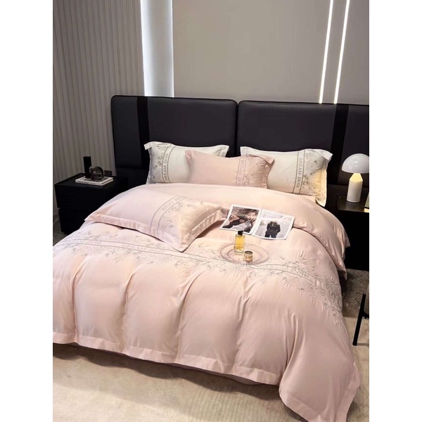 Chăn ga gối Cotton Linen Dior sang chảnh