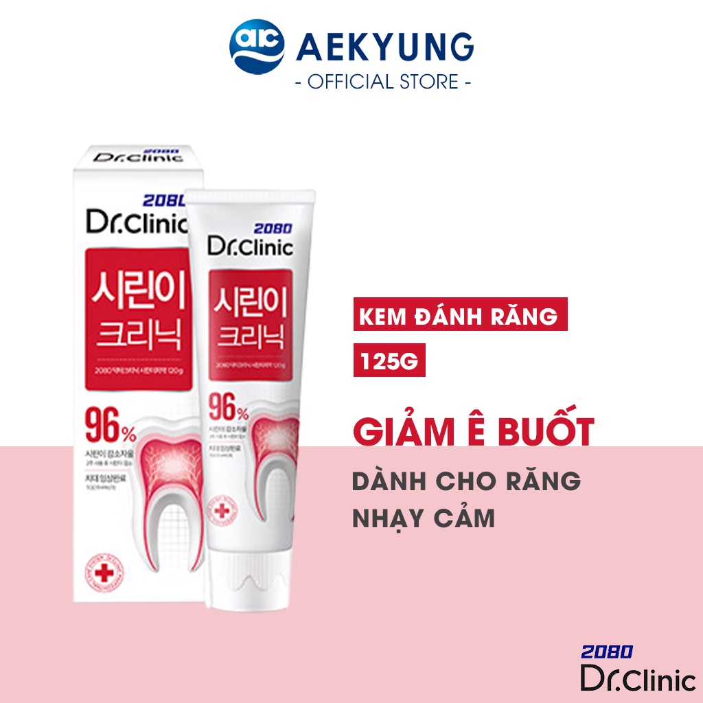 Kem Đánh Răng Ngừa Ê Buốt 2080 DR.CLINIC Sensitive Care Toothpaste Dành Cho Răng Nhạy Cảm 125g