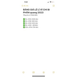 COMBO 100 LÌ XÌ TẾT 2023