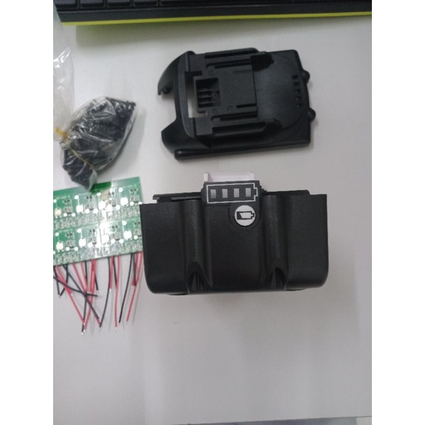 Vỏ pin phổ thông 10cell Tem in có báo pin