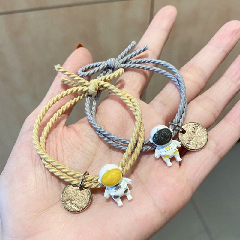2 Vòng Tay Nam Châm Hình Phi Hành Gia Cho Cặp Đôi