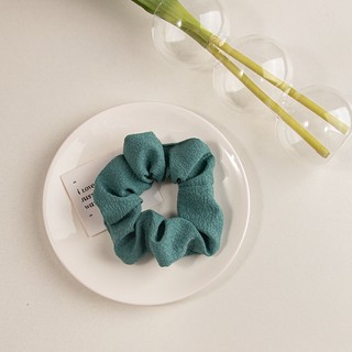 (0781) Cột Tóc Buộc Tóc Scrunchies Thun Nhăn Pastel