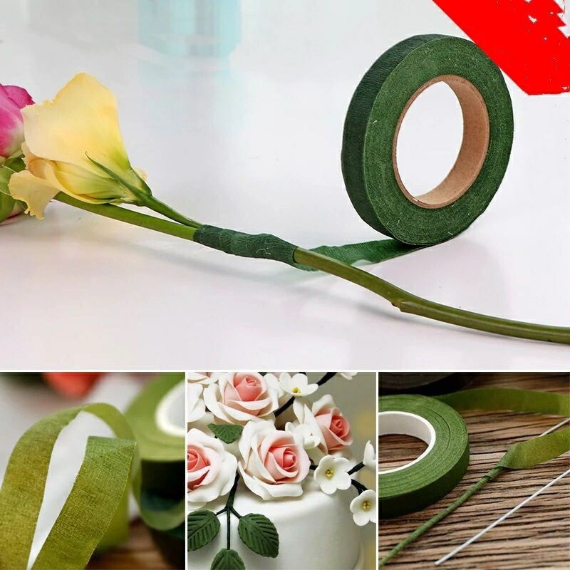 Kẽm Cành, Lá Táo, Lá Hoa Hồng, Xốp, Băng Keo Sáp, Rêu Sợi.