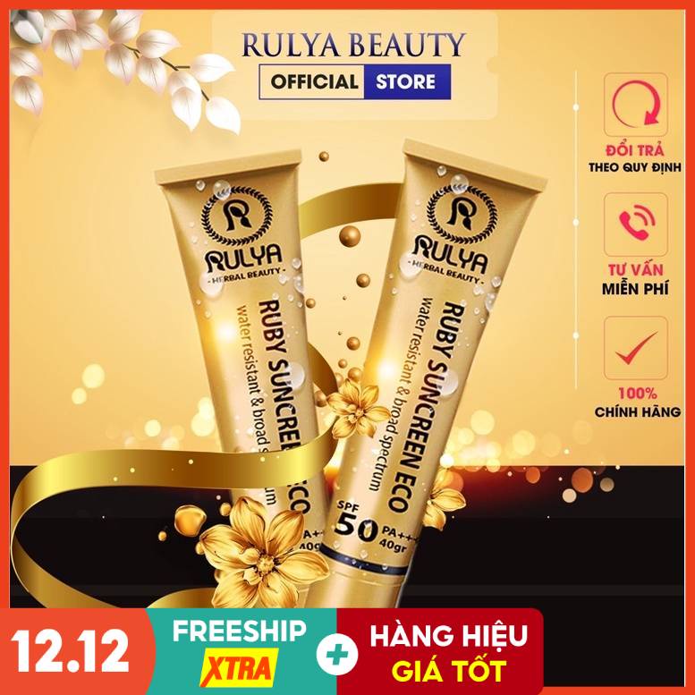 Kem Che Khuyết Điểm RULYA RUBY SUNCREEN ECO Chính Hãng An Toàn Cho Mọi Loại Da