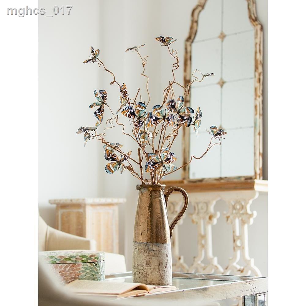 ✵ Harvest Hut Retro Cành Chết Bướm Hoa Mô Phỏng Hoa Hoa Giả Cắm Hoa Nghệ Thuật Trang Trí Phòng Khách Trang Trí Nhà Cửa T