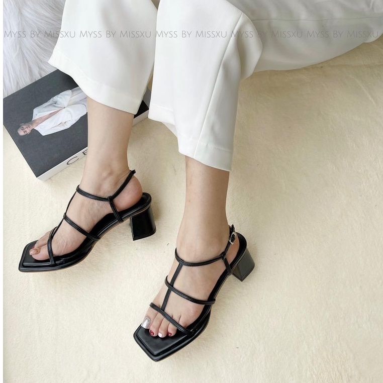 Giày sandal nữ quai chiến binh gót trụ 5 cm thời trang MYSS - SD160