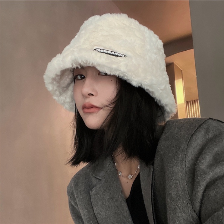 Nón bucket nữ Hàn Quốc lông mềm ấm áp vành cụp thu đông phong cách Ulzzang đi chơi chụp ảnh làm quà tặng bạn đẹp rẻ