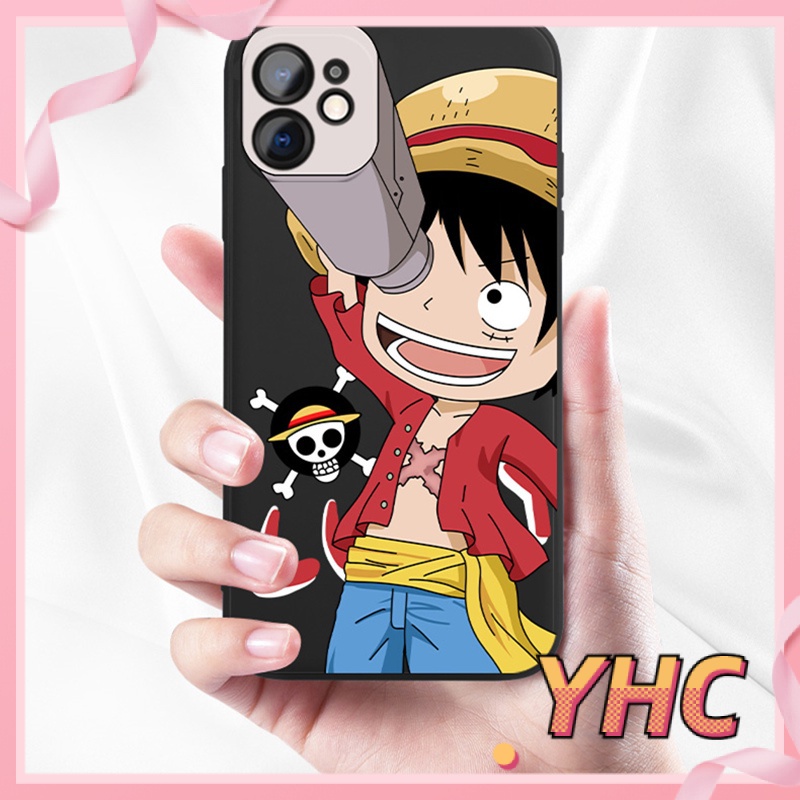 Ốp Điện Thoại Họa Tiết One Piece Luffy Cho iPhone 6s 6splus 7 7plus 8 8plus X XS 11 12 Pro Max Plus Promax-3065