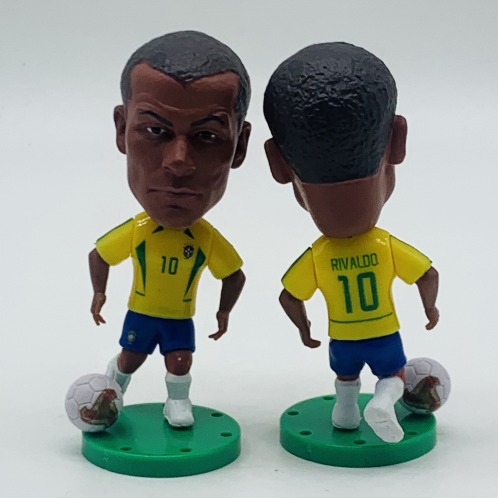 Mô Hình Cầu Thủ Bóng Đá Brazil Rivaldo Ronaldo Coutinho Cafu Neymar Jesus Alisson Carlos Pato Ronaldinho Cao 6.5cm