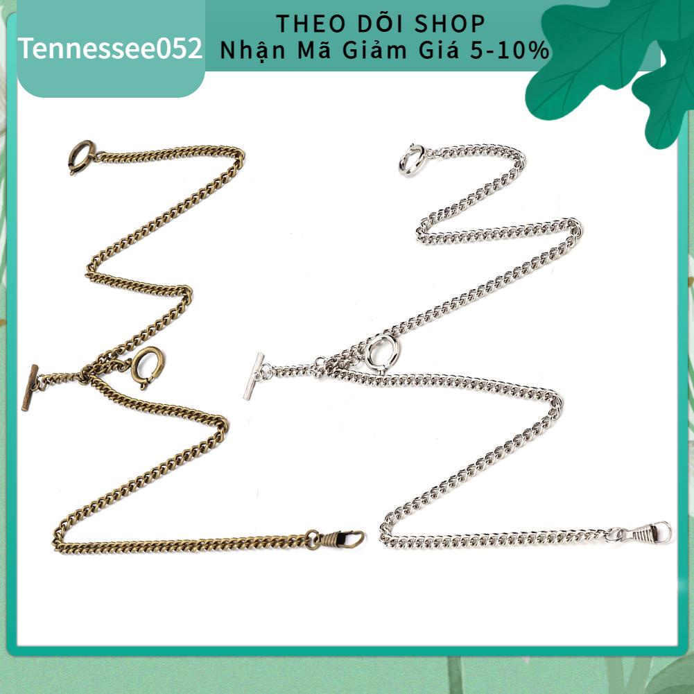 Tennessee052 Chuỗi đồng hồ bỏ túi bằng kim loại cổ điển 44cm Liên kết quà tặng