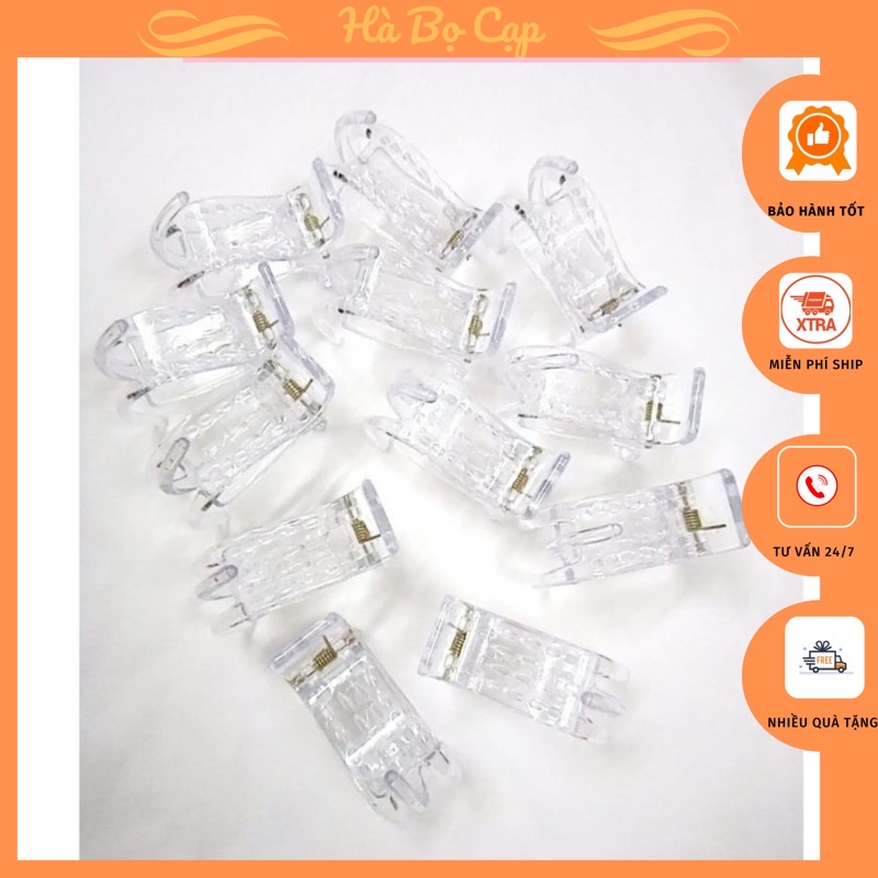 Kẹp càng cua 5 răng 3 răng trong suốt  thời trang cho nữ tiện lợi