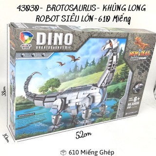 Bộ Xếp hình lắp ráp thế giới khủng long hộp lớn- Nhiều mẫu