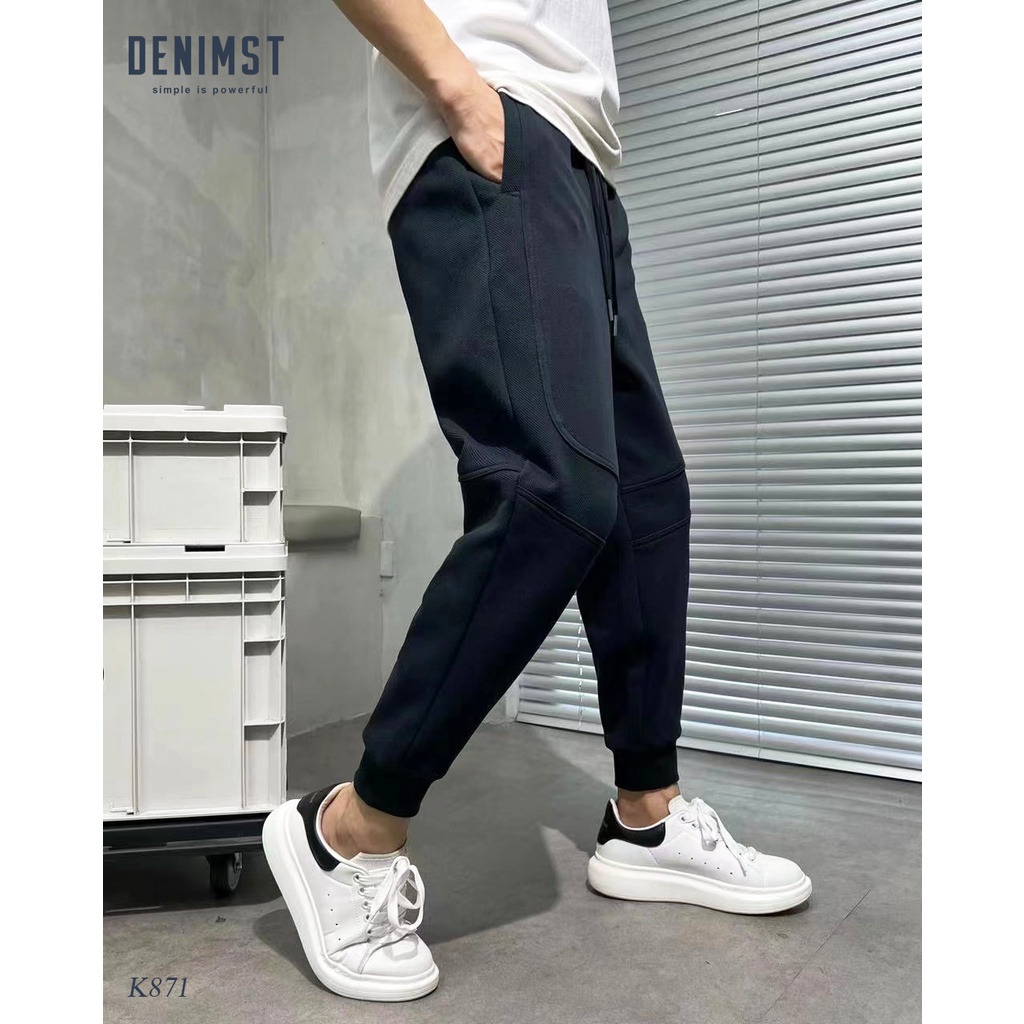 Quần jogger nỉ wang DENIMST 871, chất nỉ cao cấp dày dặn, form vừa vặn dễ mặc