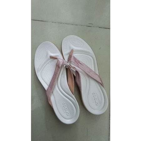 Dép kẹp crocs đính cườm xinh, big size , siêu nhẹ, hàng rẻ, đế chống trơn