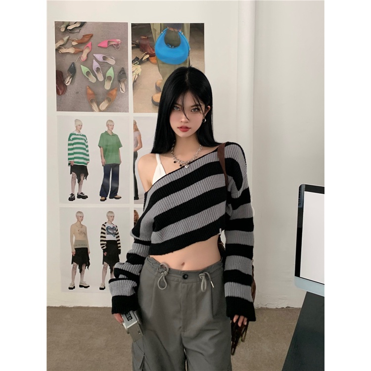 QADCOL Áo Sweater Tay Dài Cổ Tròn Thời Trang Cho Nữ