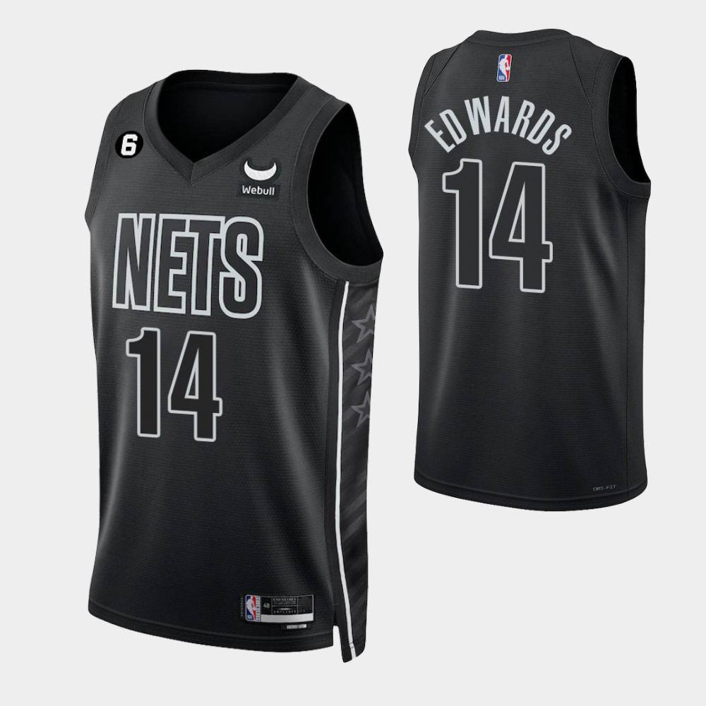 Áo Bóng Rổ HT1 22 / 23 NBA Jersey Nets Edwards Zegarowshi Irving Durant Jersey TH1