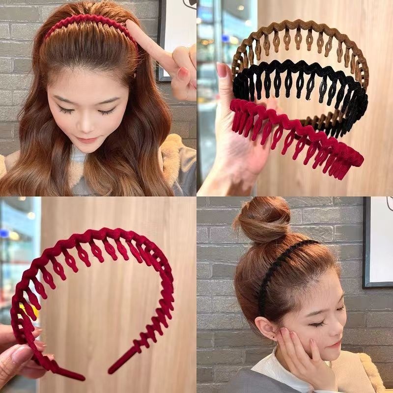 Băng Đô Nhung Chống Trượt Thời Trang Hàn Quốc Cho Nữ