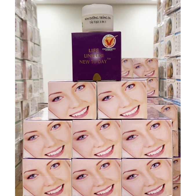 KEM ỐC SÊN NGÂN ANH LIFE LINH CHI TÍM 18G