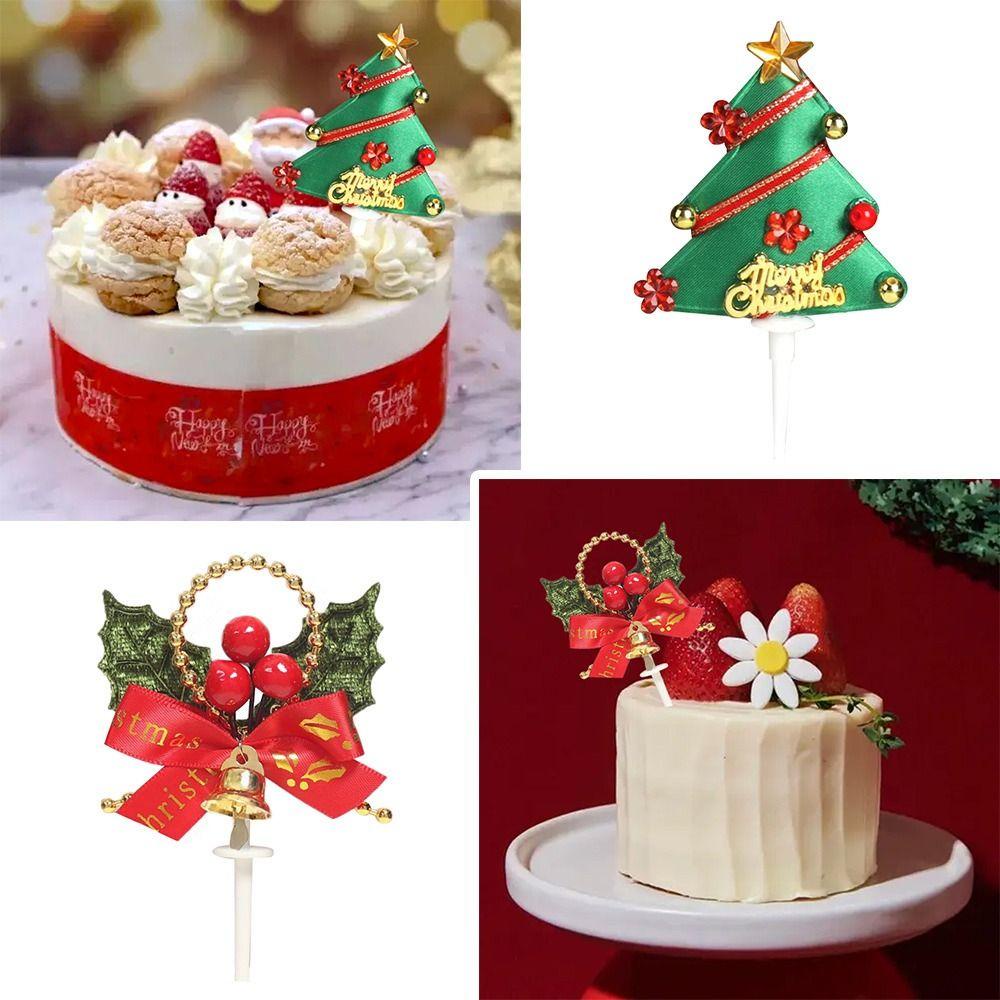 ESPO Set 10 Chuông Nhỏ Trang Trí Bánh Kem Giáng Sinh Năm Mới Cho Nam Nữ