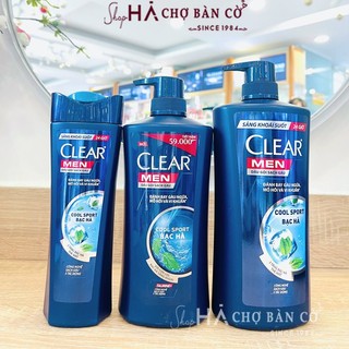 Dầu gội sạch gàu clear - men cool sport bạc hà