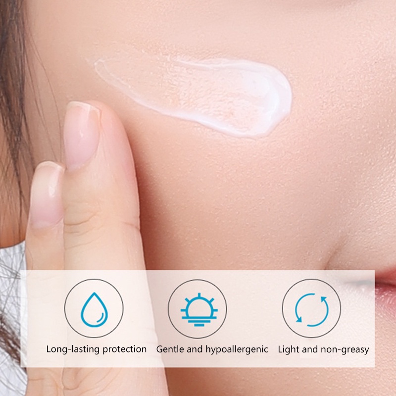 Little blue egg isolation sunscreen female men's UV protection waterproof sweat not greasy summer whitening sunscreen JP5