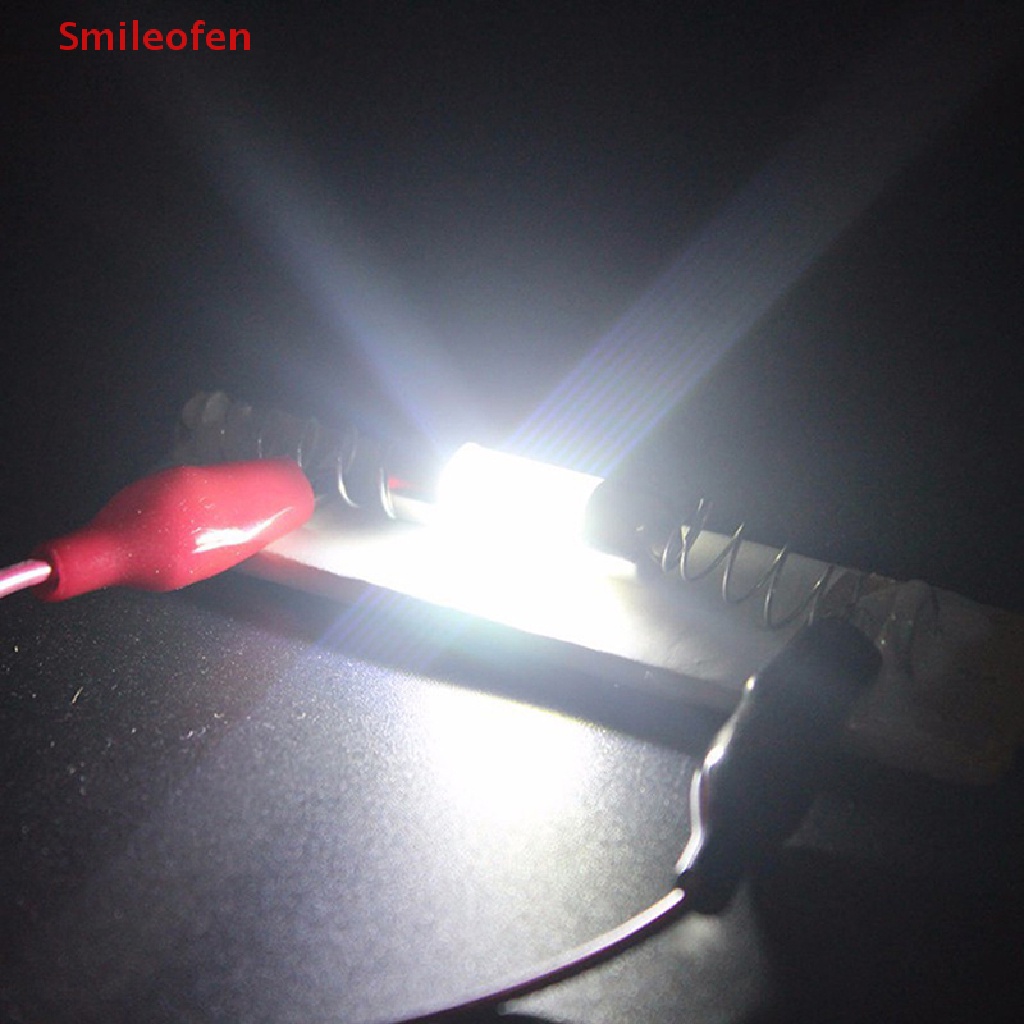 1 Bóng Đèn LED 31MM 36MM 39MM 41MM DC 12V Ánh Sáng Trắng Ấm Dành Cho Ô Tô