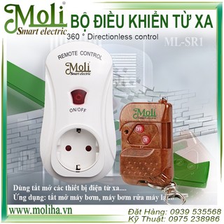 Ổ cắm điều khiển từ xa có remote điều chỉnh sr2