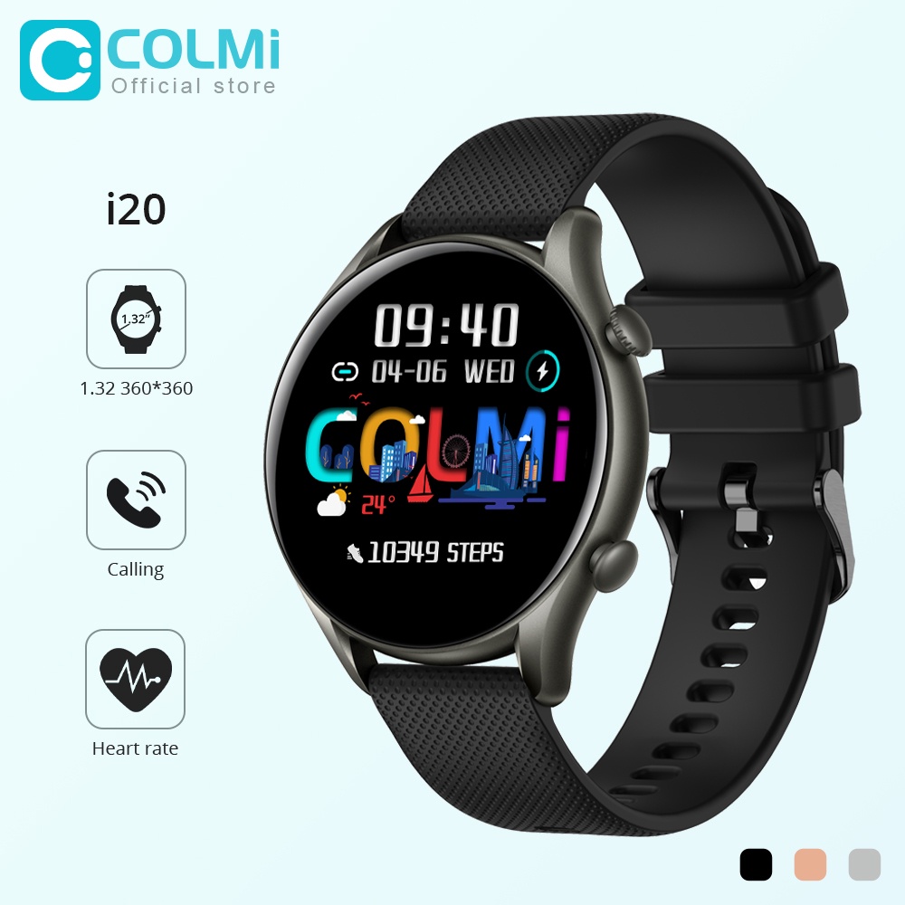 Đồng Hồ Thông Minh COLMI I20 Chống Thấm Nước IP67 Màn Hình 1.32 inch Kết Nối Bluetooth