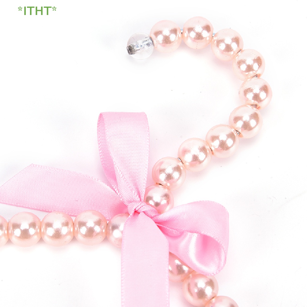 1 Móc Treo Quần Áo Hình Nơ Đính Ngọc Trai Thời Trang Cho Thú Cưng Mới