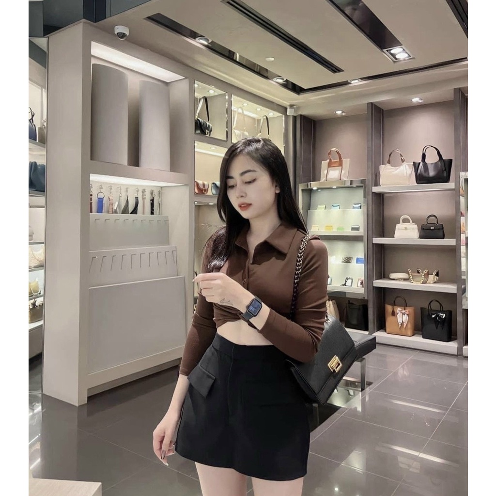 Túi nữ đeo vai+đeo chéo size 24 khóa gập vuông chất da hạt ngăn rộng CK2-20840317-8 full màu