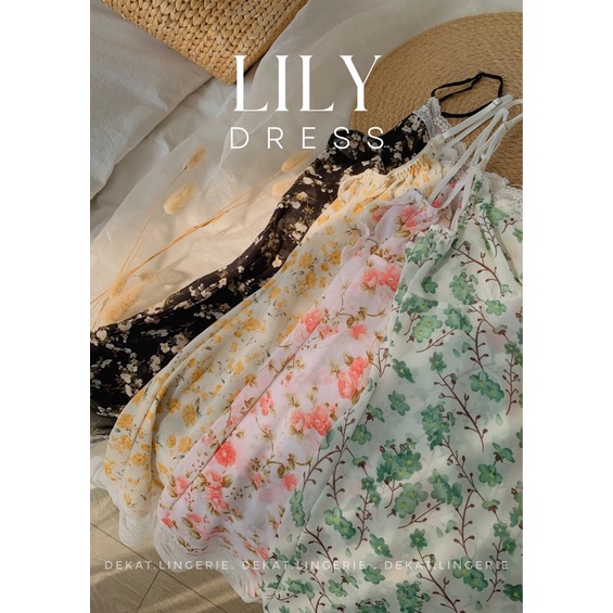 Đầm ngủ Lily hoa nhí (voan phối ren mềm mịn) | BigBuy360 - bigbuy360.vn