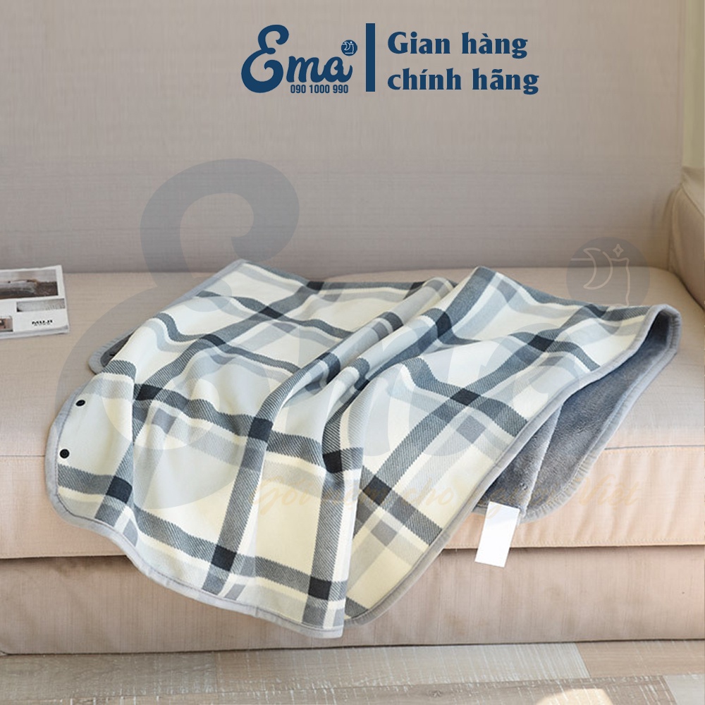 Áo choàng văn phòng kiêm chăn công sở 2 lớp dày dặn, chăn flannel, chăn cài cúc, chăn khăn choàng văn phòng