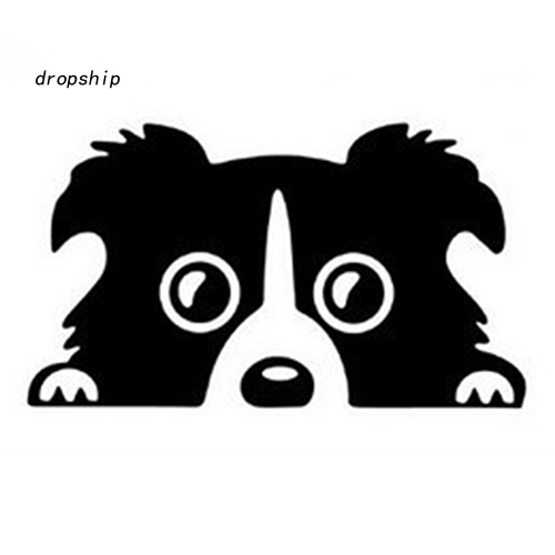 Đề Can Phản Quang Chống Thấm Nước Hình Chú Chó Con Dễ Thương Dán Trang Trí Xe Hơi / Cốp Xe Tải