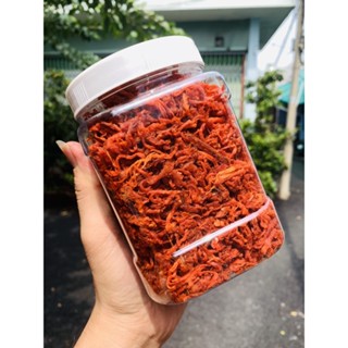 Khô Bò Xé Sợi - Khô Bò Xé Cay tẩm vị  Lon 500gram