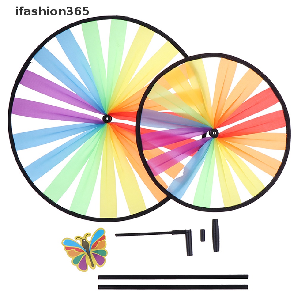 [ifashion365] Chong Chóng Gió Hai Tầng Nhiều Màu Sắc Trang Trí Sân Vườn Đồ Chơi Trẻ Em VN