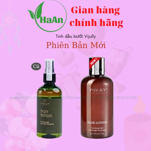 Tinh Dầu Bưởi [MẪU MỚI 150ML] Xịt Bưởi ViJully Chính Hãng - Kích Mọc Tóc - Dưỡng Tóc Dài Nhanh