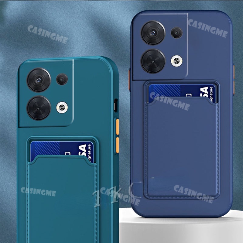 Ốp Điện Thoại TPU Silicon Chống Sốc Có Ngăn Đựng Thẻ Cho OPPO Reno 11  reno 10 A18 Reno8 8Pro 5G Reno 8 8Z Pro Reno8Z Reno8Pro Reno8
