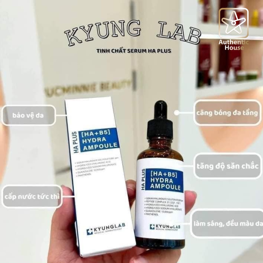 Serum HA B5 Kyung Lab Hydra Ampoule cấp ẩm căng bóng trắng da 50ml
